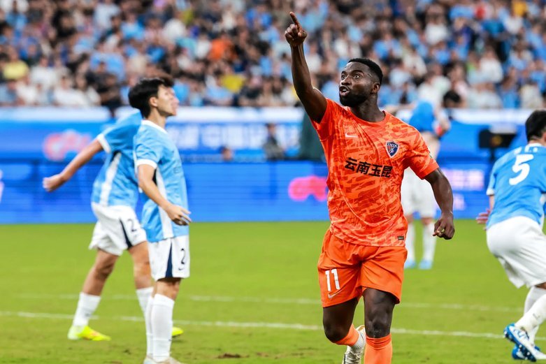 布尼亚明神锋破门，玉昆3-1新鹏城